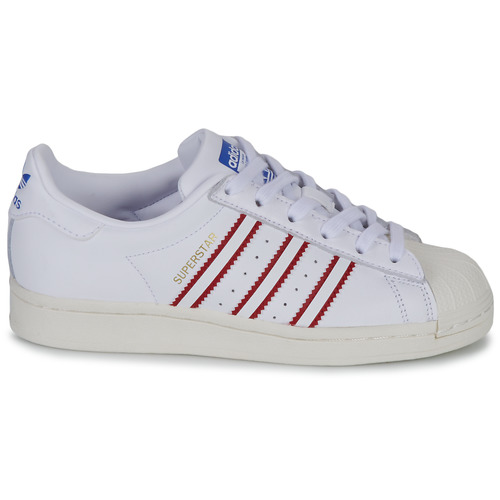 adidas Originals - SUPERSTAR J - Blanc / Rouge