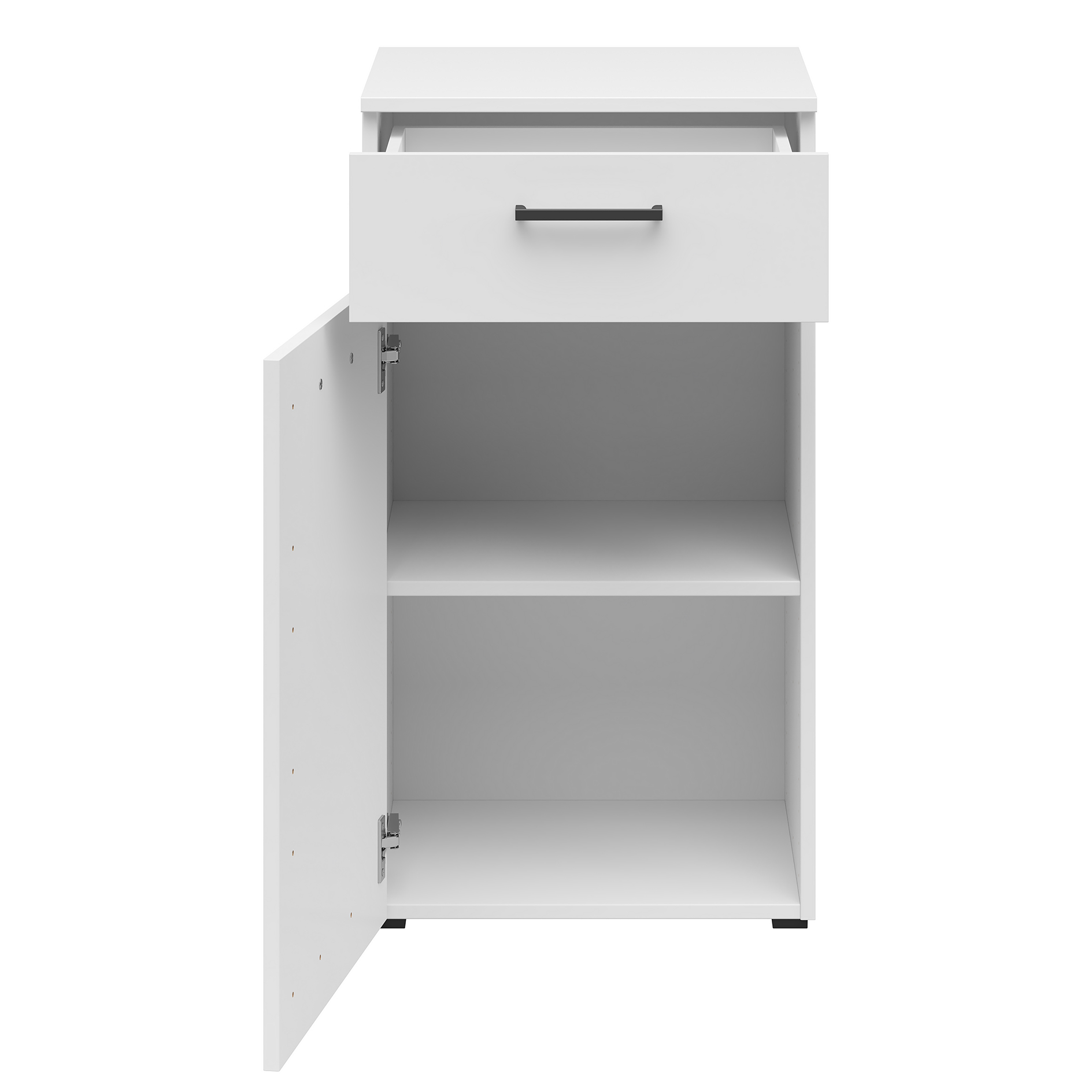 Kommode - weiß - 45 cm