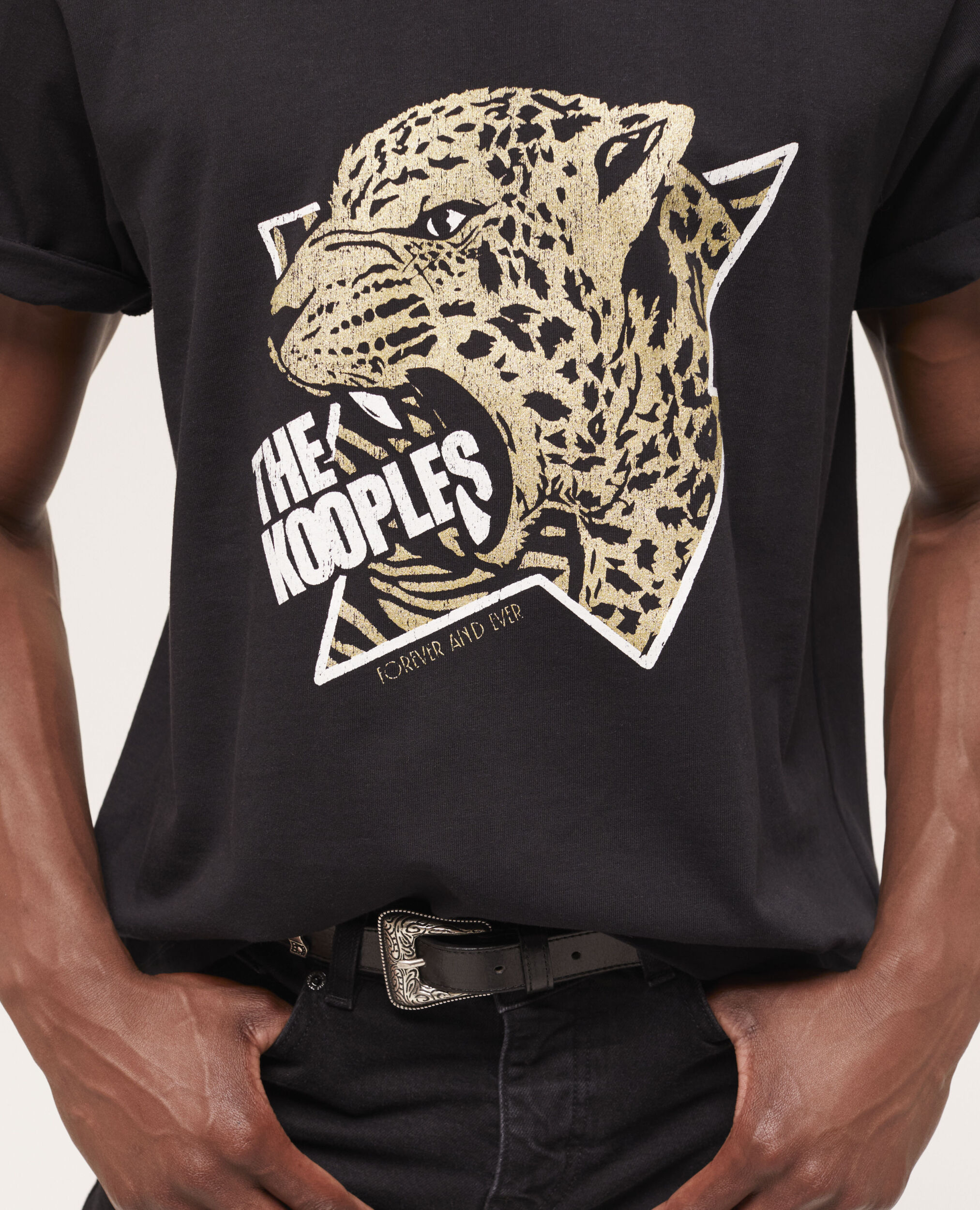 T-shirt sérigraphié noir