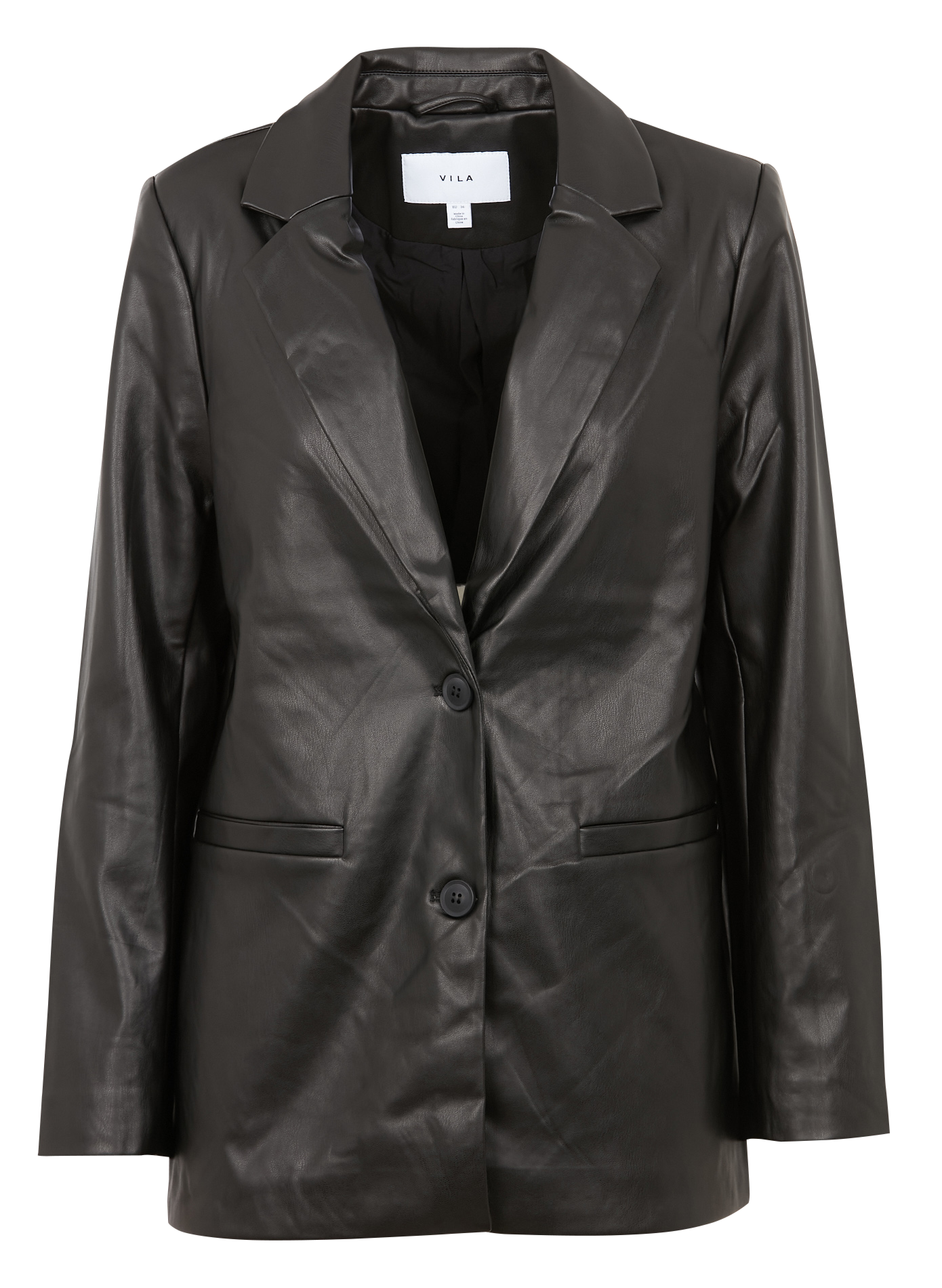 NILLE - Blazer droit col tailleur| Noir