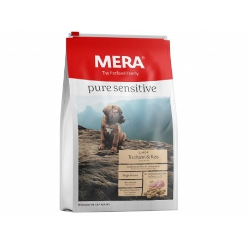 Ração para cães Mera Pure Sensitive Junior sabor peru e arroz