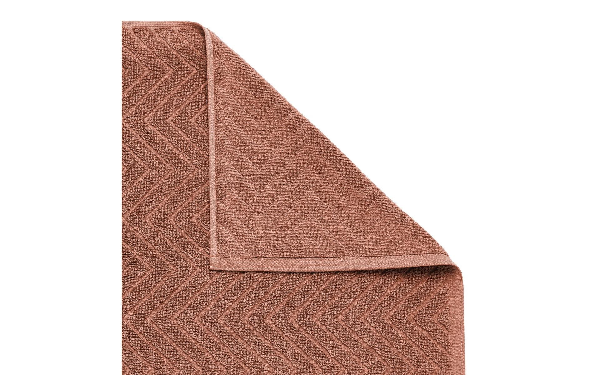 Frottiervorleger Chevron 50 x 70 cm, TerraDer ideale Begleiter für die tägliche Baderoutine