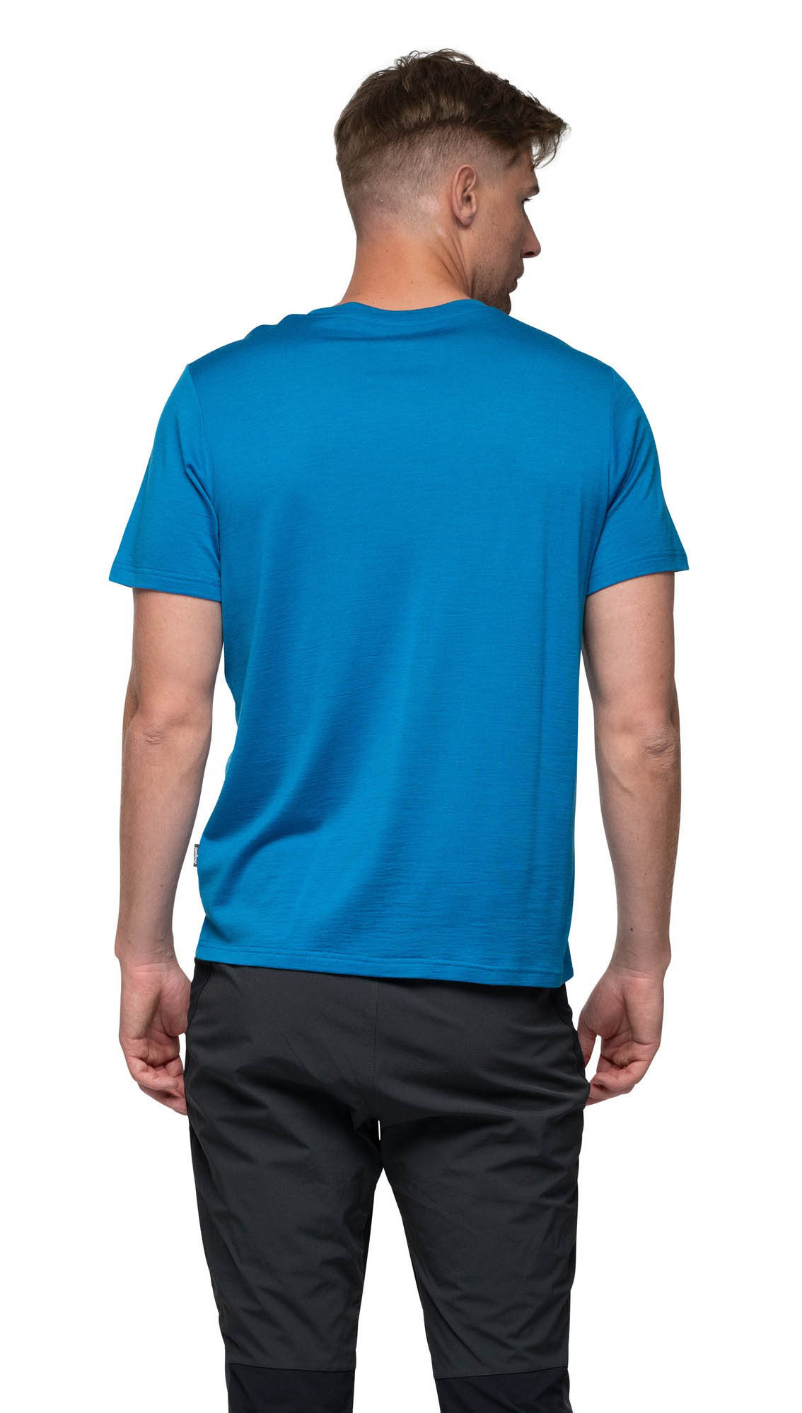 Rabot Emblem Wool Tee Herre Dark Aqua Lagoon