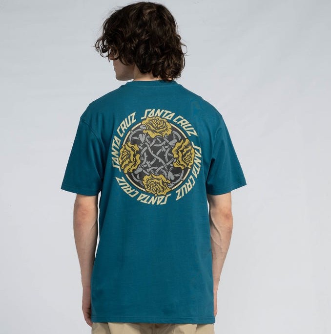 Santa Cruz Dressen Roses Solo T-Shirt Dark Teal