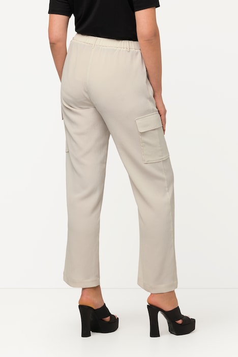 Cargohose, weites Bein, Cargotaschen, Hosenhaken
