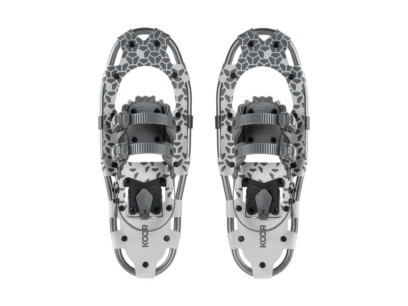 KOOR Schneeschuh Lumi Flex S/M Grau Mit Steigeisen aus Manganstahl