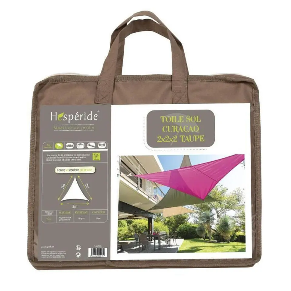 Hesperide Schaduwdoek Curacao - rechthoekig - taupe - 2 x 2 m