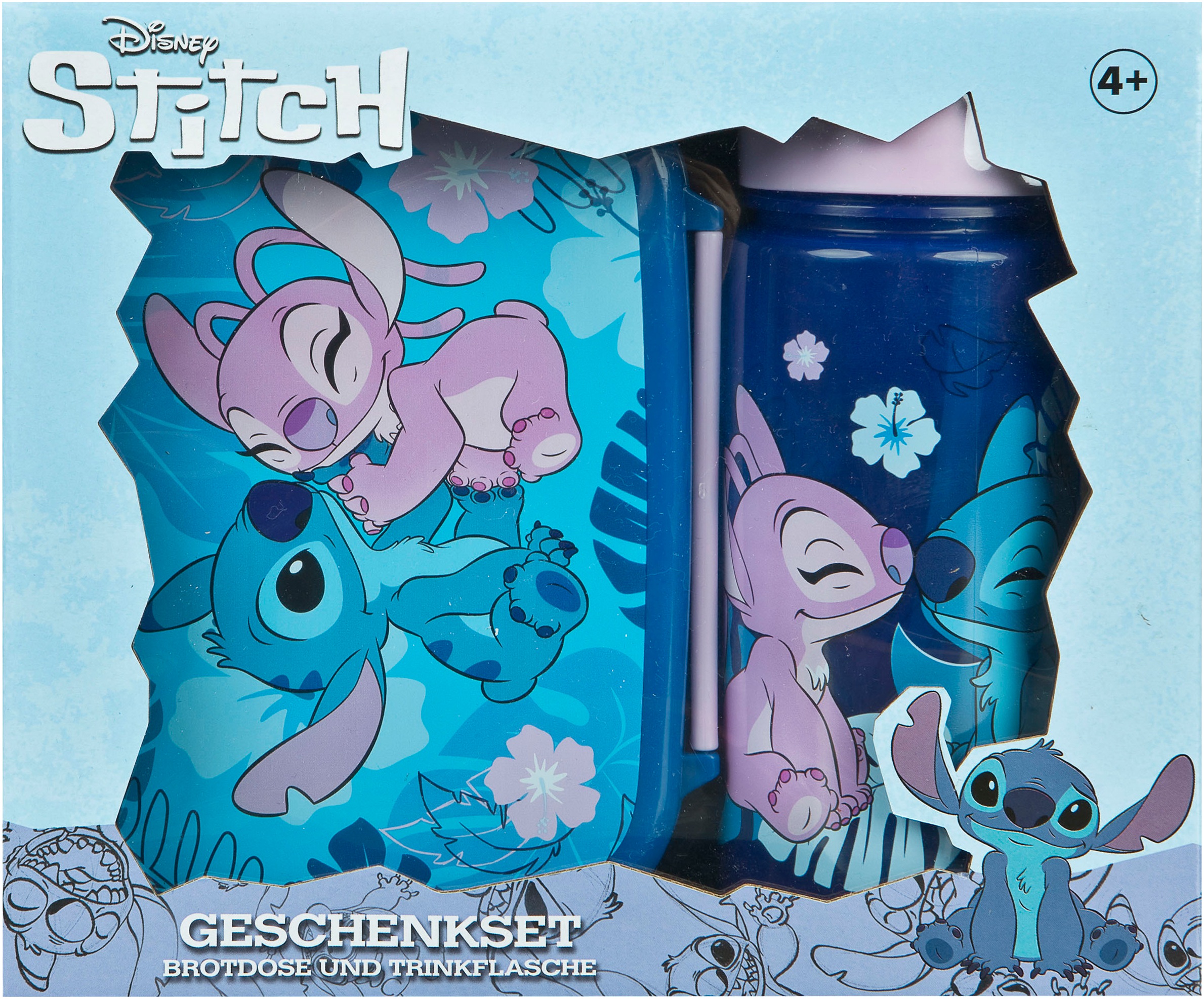 Scooli Lunchbox »Lilo & Stich« Set, 2 Stk. tlg. mit Trinkflasche
