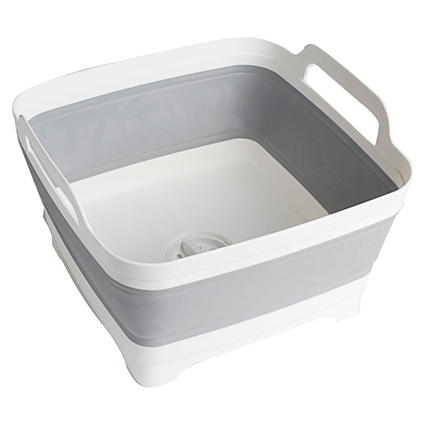 Bassine pliable silicone avec bonde 9L Brunner