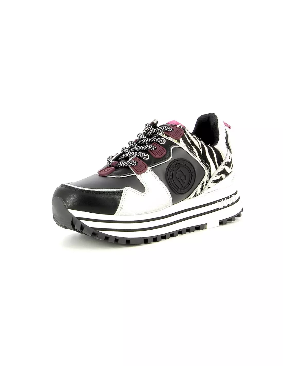 LIU JO MAXI WONDER - Baskets Noirargentzebre