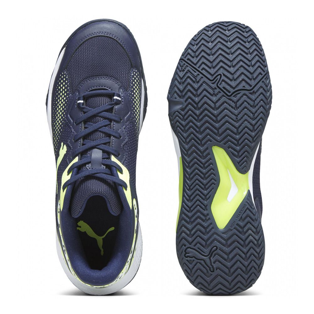 Puma SOLARCOURT RCT - Chaussures de padel Homme puma navy/fast yellow/puma white