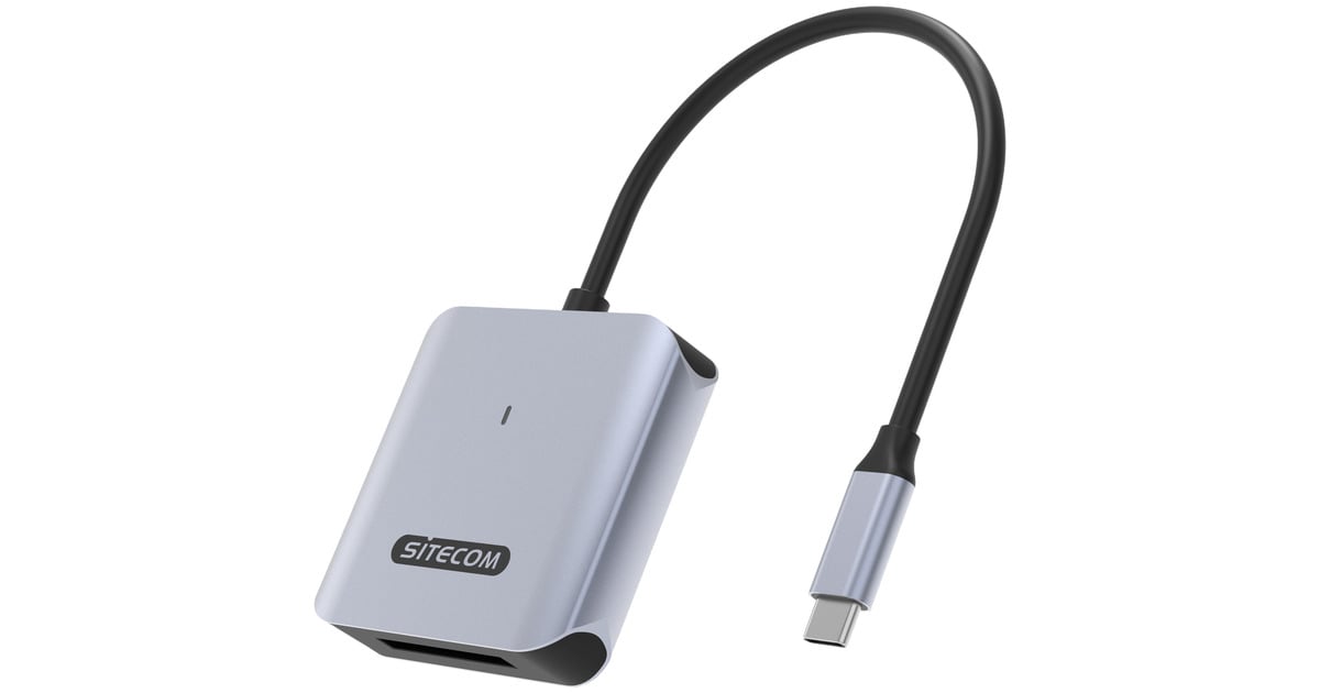 SitecomUSB-C kaartlezer Compact Flash Express type B  (Grijs/zwart)