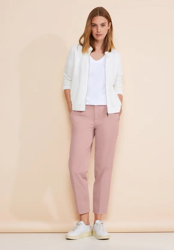 Casual Fit Chinohose - dessert rose