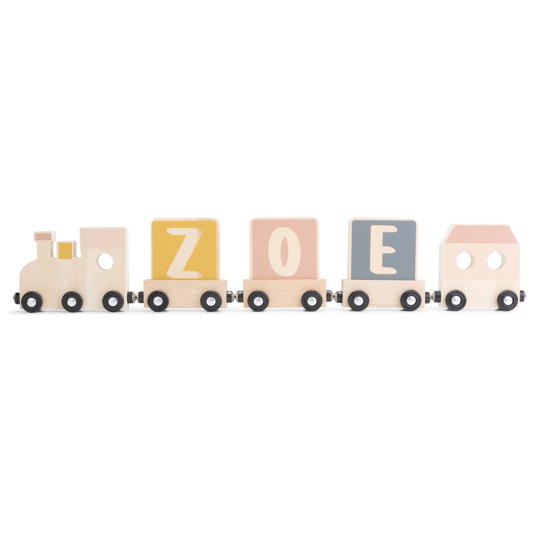 Prénatal houten namentrein letter C Taupebrown - lettertreinen - Prénatal