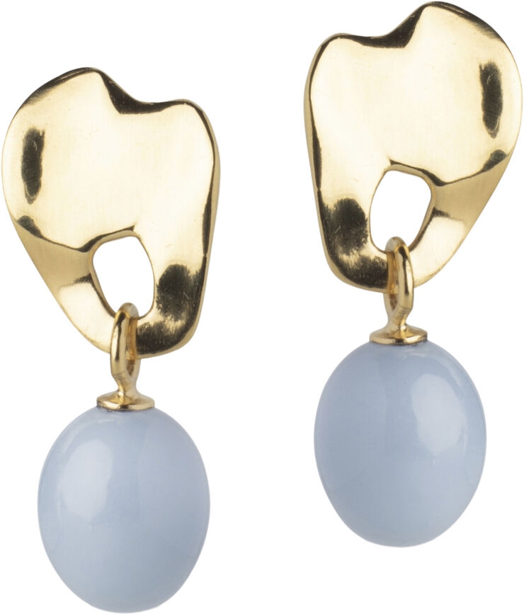 ENAMEL Copenhagen Earrings, Aida Steel blue