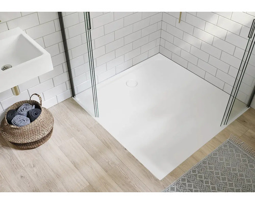 KALDEWEI CAYONOPLAN MULTISPACE Secure Plus 2330-5 douchebak, 120 x 120 x 1,7 cm, cool grey 70 mat, antislipcoating met extra vlakke bakdrager en antivibratiematten, 25 dB, 414046482665