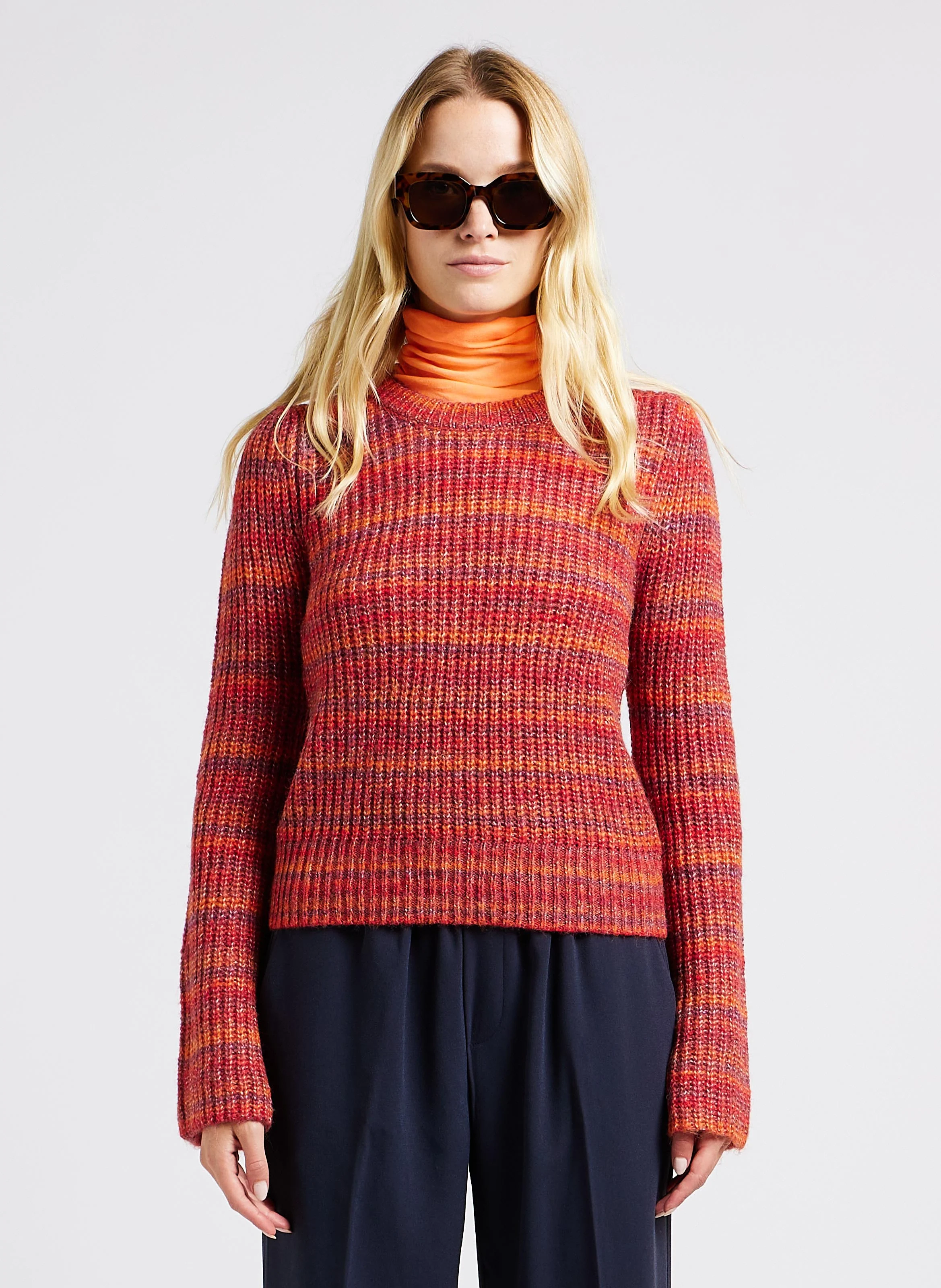 LOVEGOOD - Pull col rond en maille | Doré