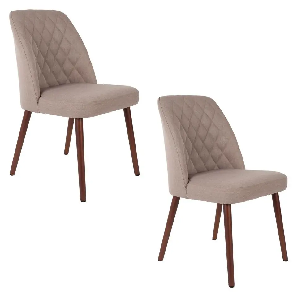 Housecraft Conway Eetkamerstoelen Beige - Set van 2