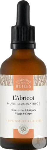 Comptoir Des Huiles L'Abricot Huile Illuminatrice Visage Et Corps Flacon Compte-Gouttes 50ml