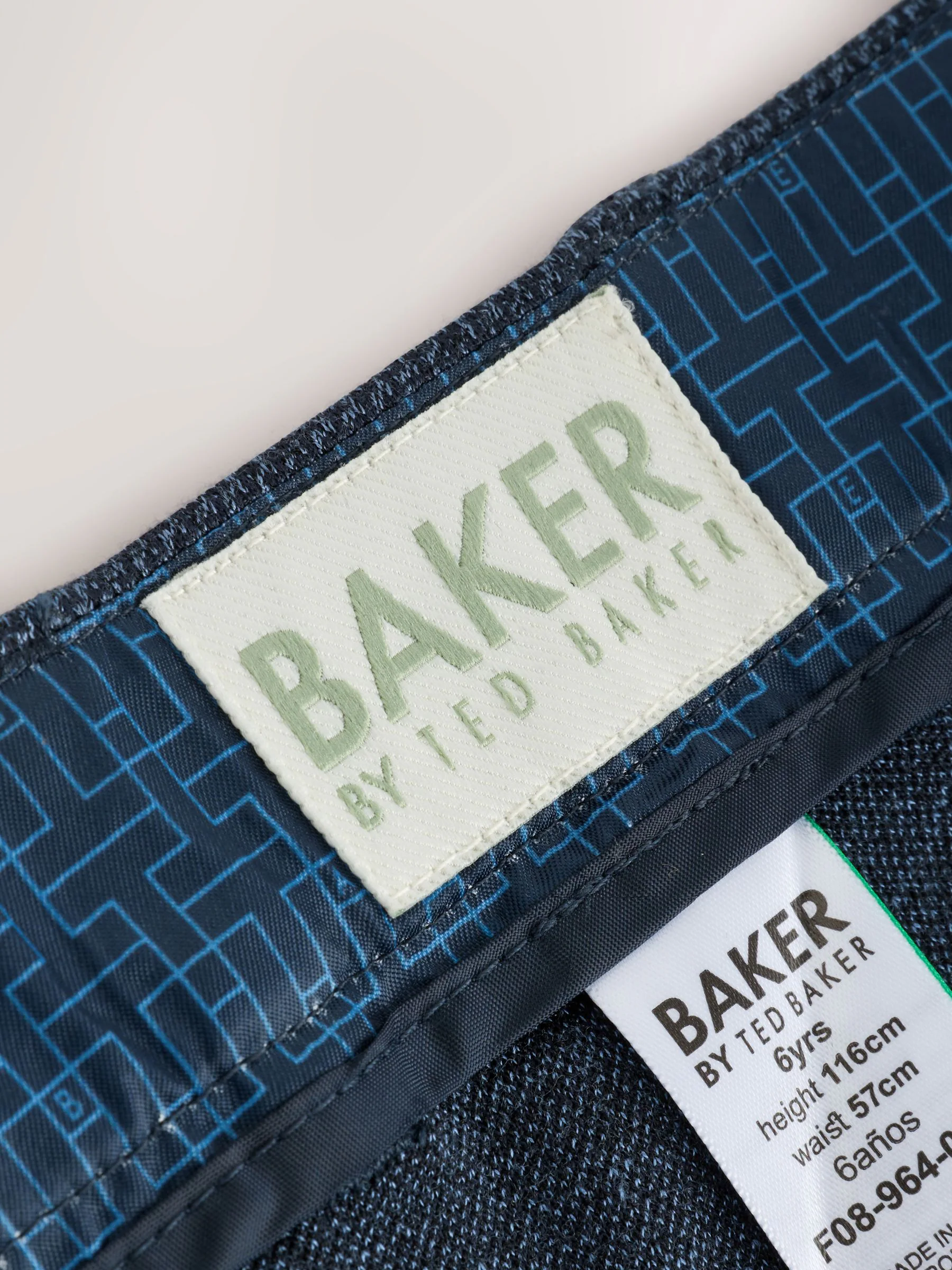 Baker by Ted Baker Blue Jersey Suit Trousers