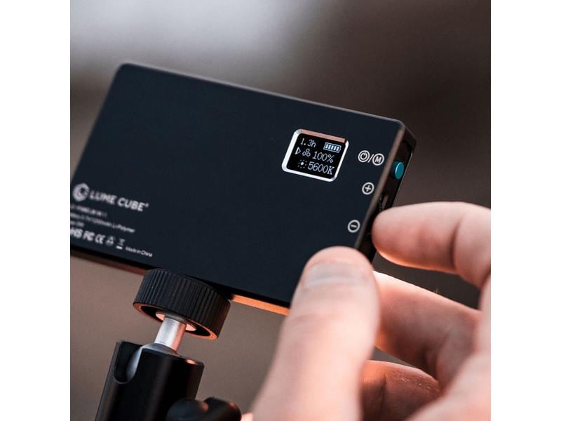 LUME CUBE Panel Mini mit DSLR-Mount Kompakte zweifarbige LED-Leuchte