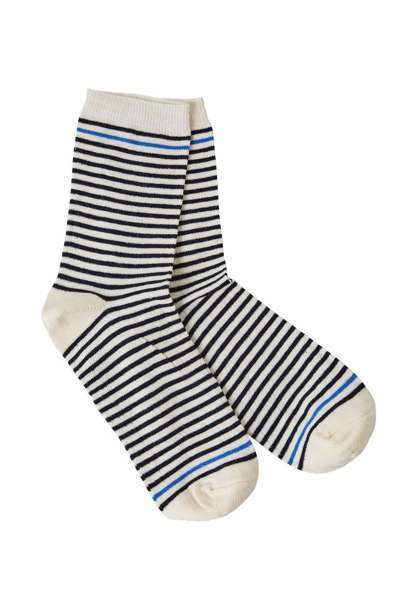 Chaussettes rayées - coton