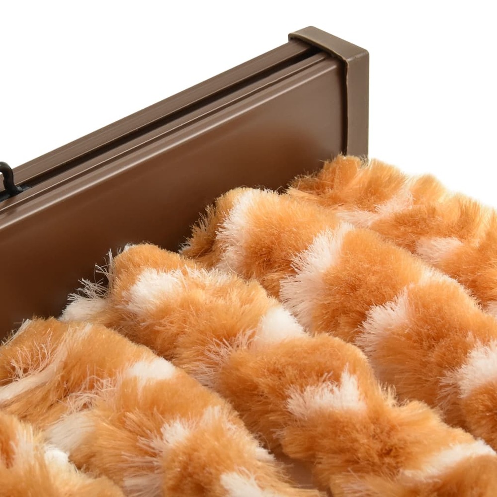 Moustiquaire ocre et blanc 100x220 cm chenille