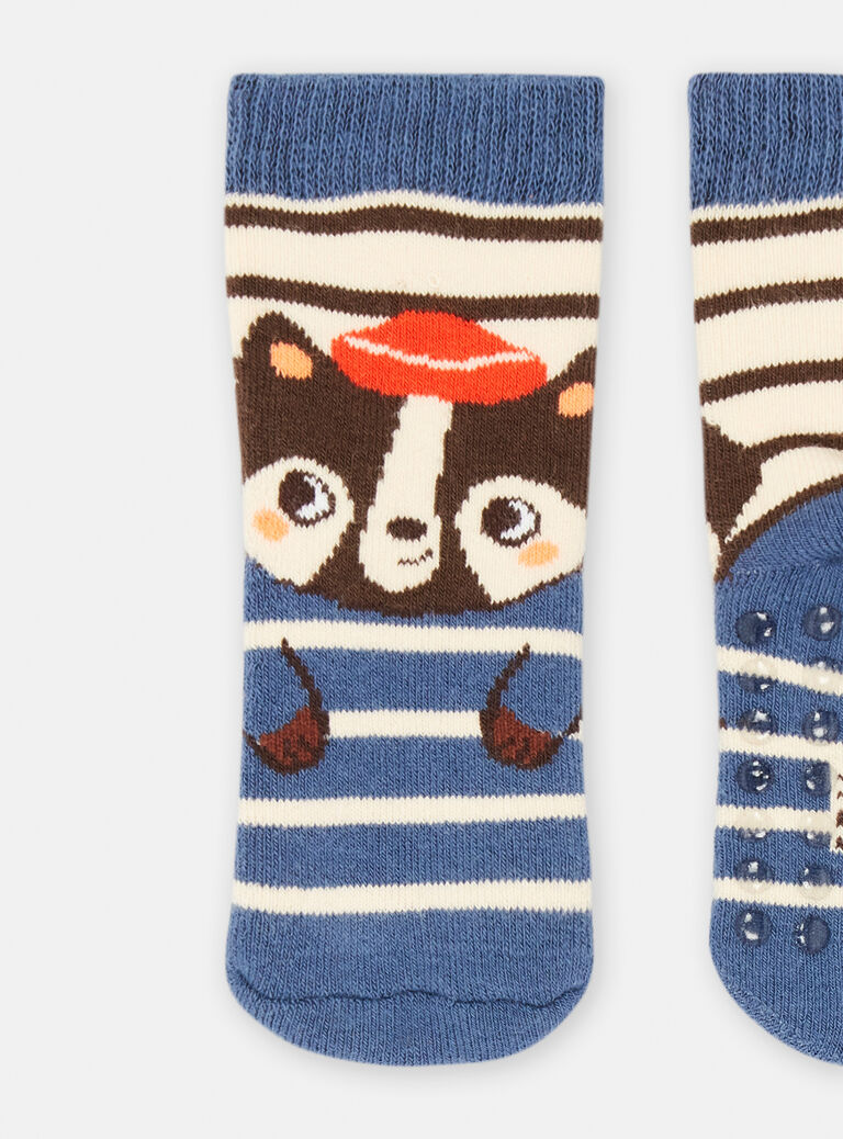 Chaussettes à rayures marron pour bébé garçon