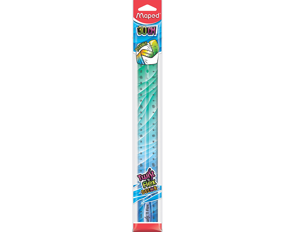 RÉGUA TWIST& FLEX DECOR MAPED 30CM