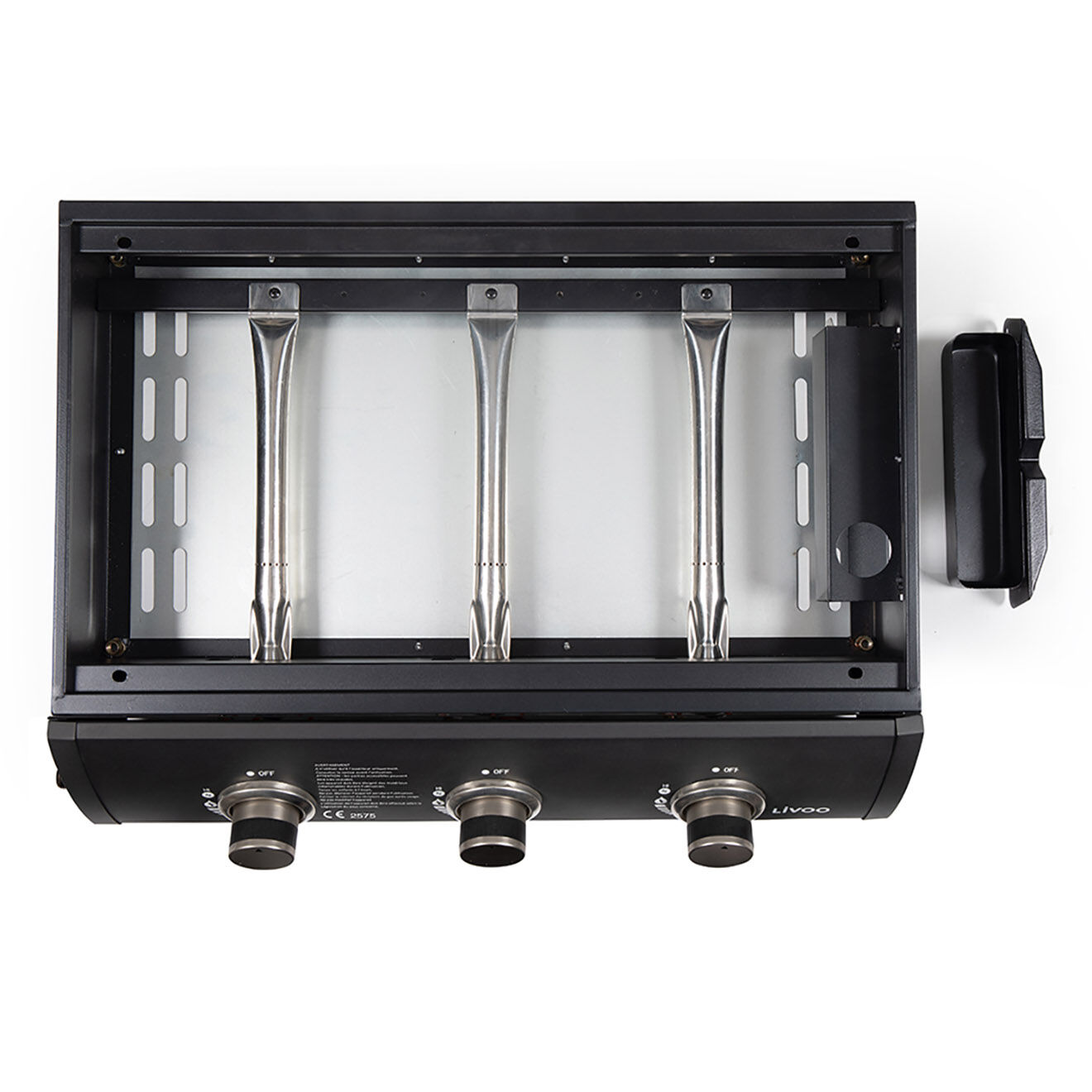 Livoo Plancha gaz 3 bruleurs noir/gris
