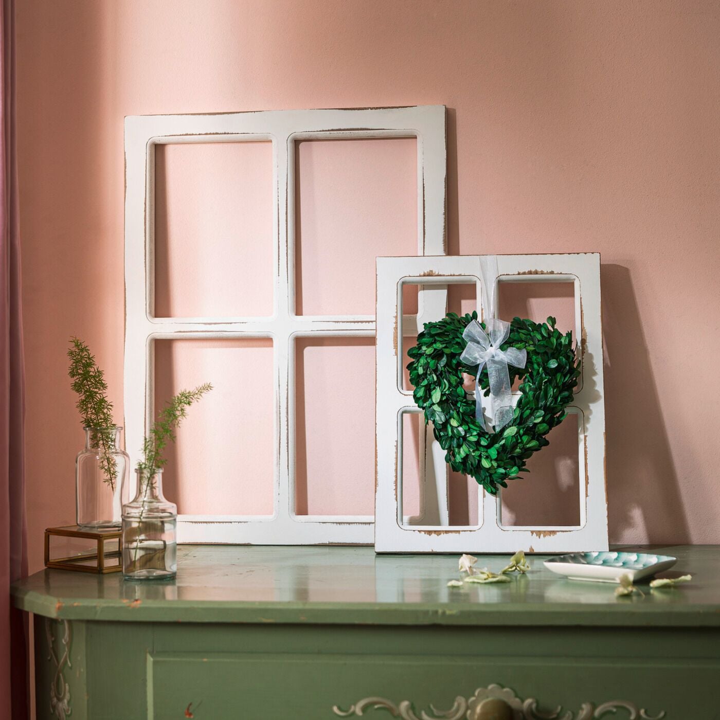 Angela BrudererDekofenster «Shabby«», 2er-Set