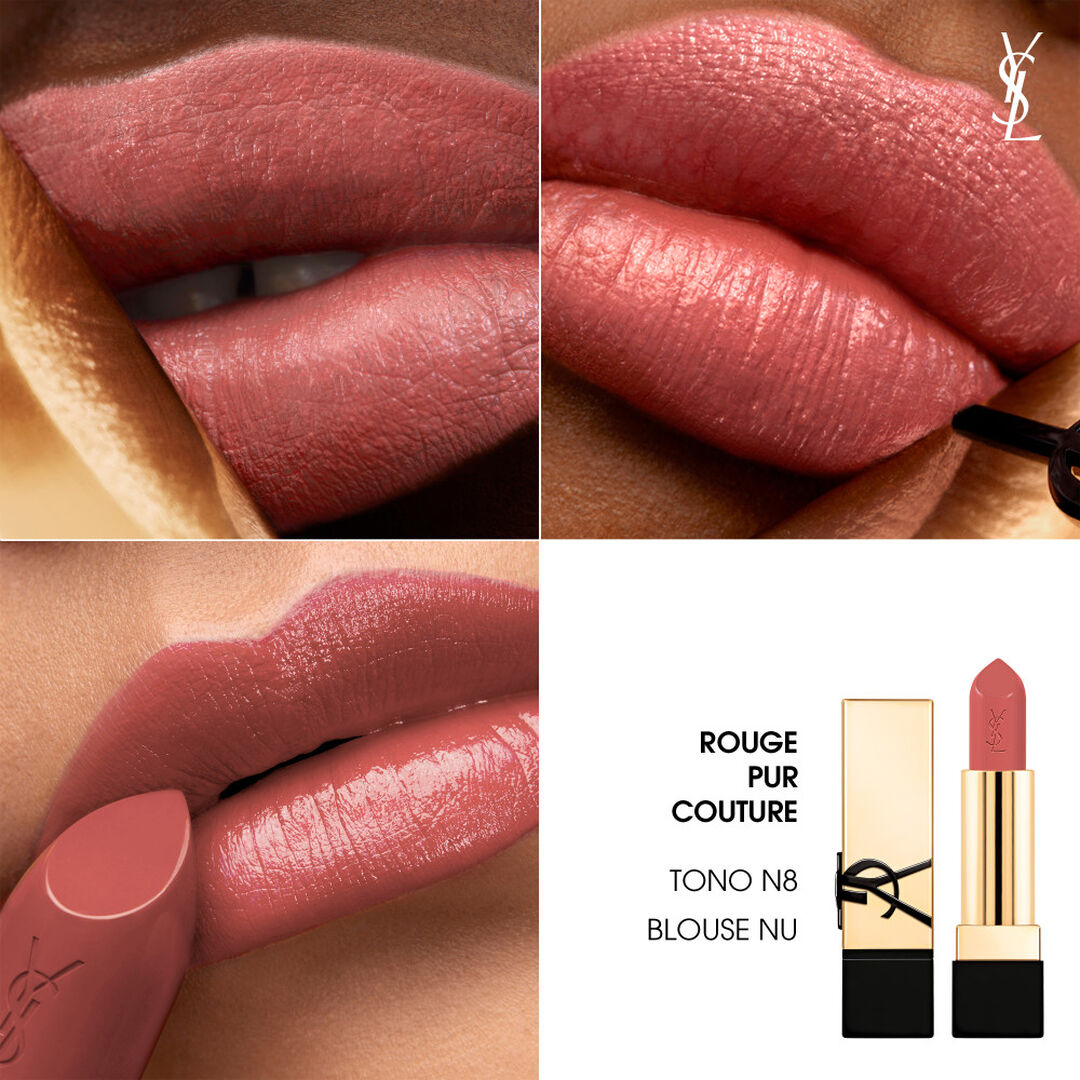 Yves Saint Laurent Rouge Pur Couture Batom Acabamento Acetinado