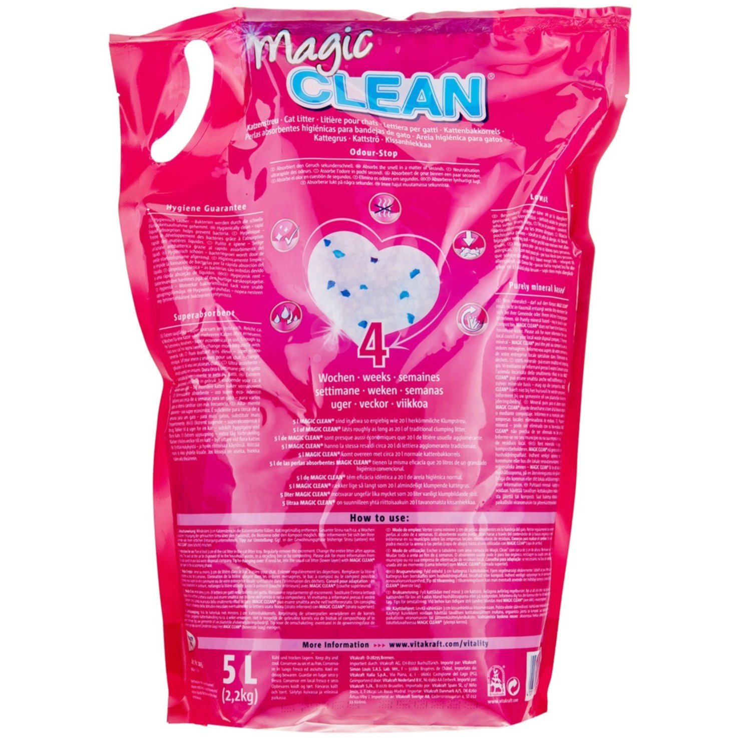 Vitakraft Magic Clean Katzenstreu Classic nicht klumpend