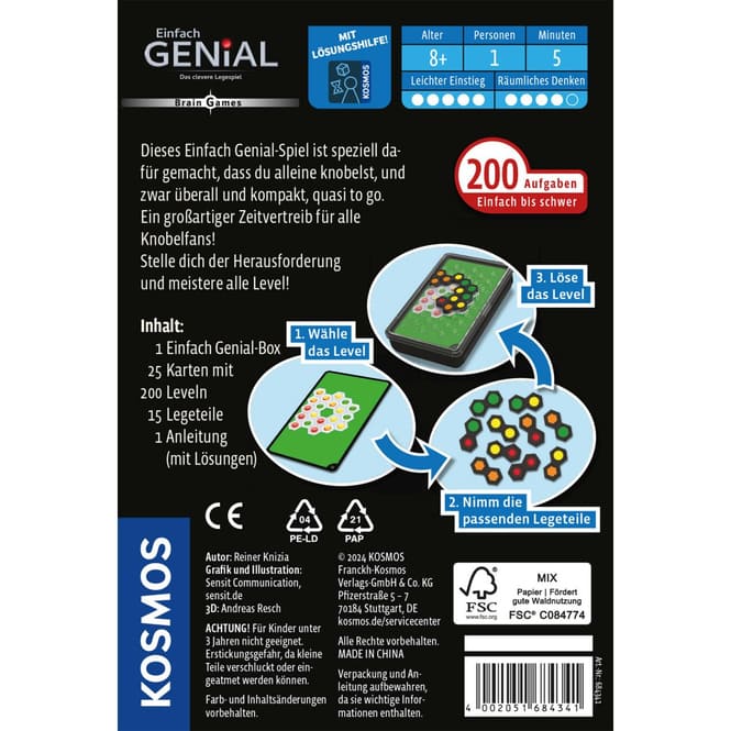 Einfach Genial - Das clevere Legespiel - Brain Games