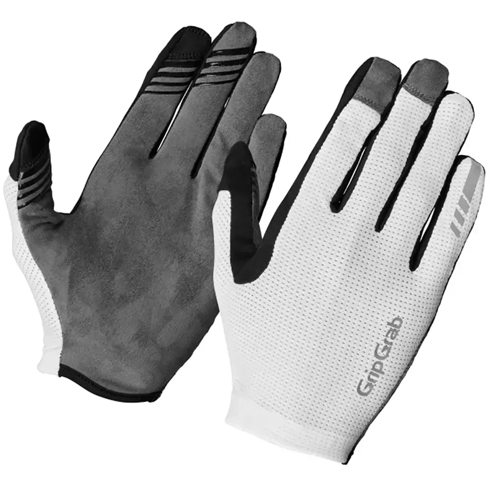GripGrab PACR InsideGrip MTB Zomer Fietshandschoenen Lange Vingers Wit