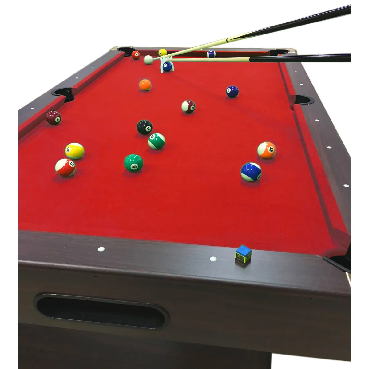Simba Billard Caesar 8ft - Marron/Rouge
