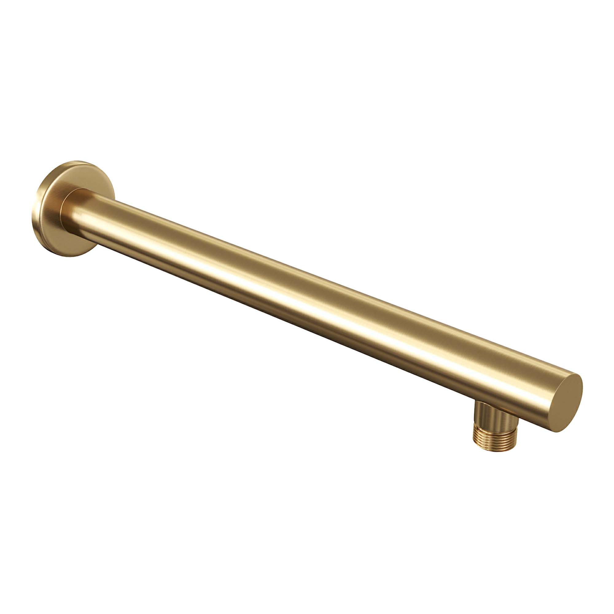 Brauer Gold Carving complete inbouw regendouche set 02 met 30cm douchekop, rechte muurarm en staafhanddouche geborsteld messing PVD