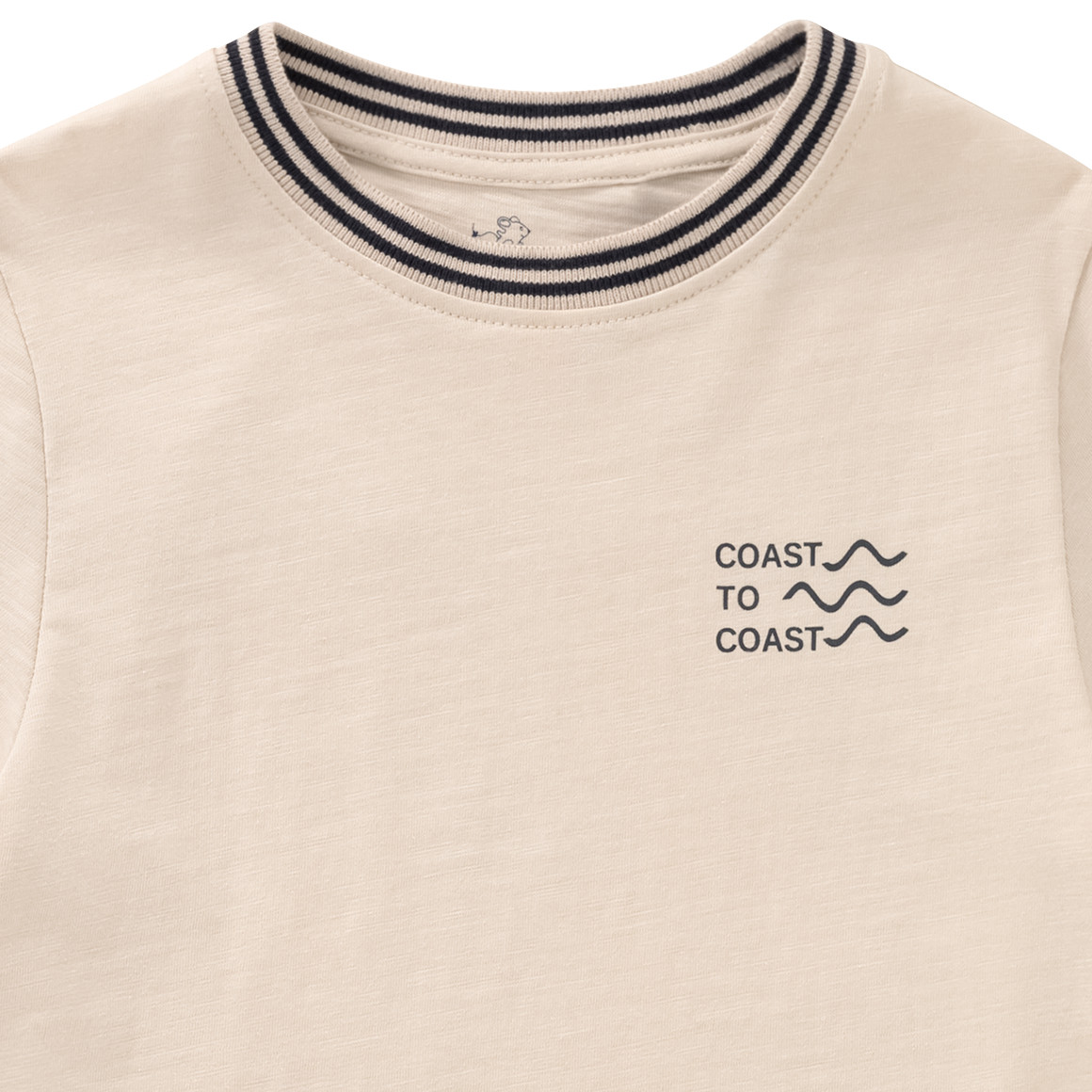 Topolino Jungen T-Shirt mit Flammgarn hellbeige