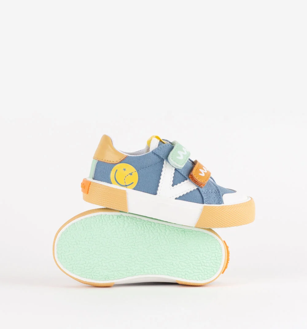 TRIBU SCRATCH PRINT MULTICOLORE Baskets imprimées pour enfant JEANS