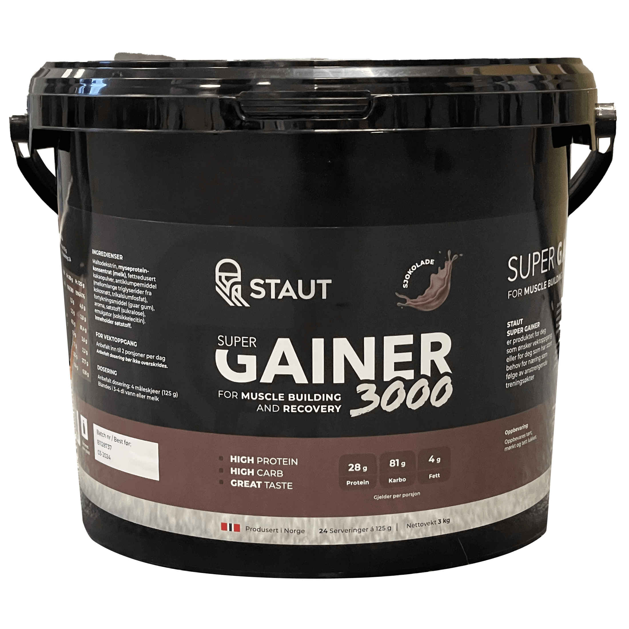 STAUT Staut Super Gainer - Sportsdrikke og restitusjon