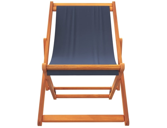 VIDAXL - Chilienne Chaises de plage pliables lot de 2 bleu tissu