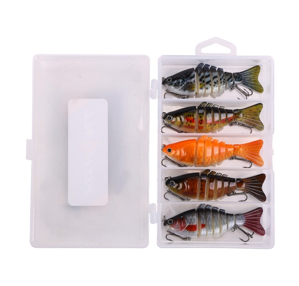 Boîte Leurres Coulants Fish4All Hunter Swimbait Box Sinking 10cm (15.5g) (5 Pièces)