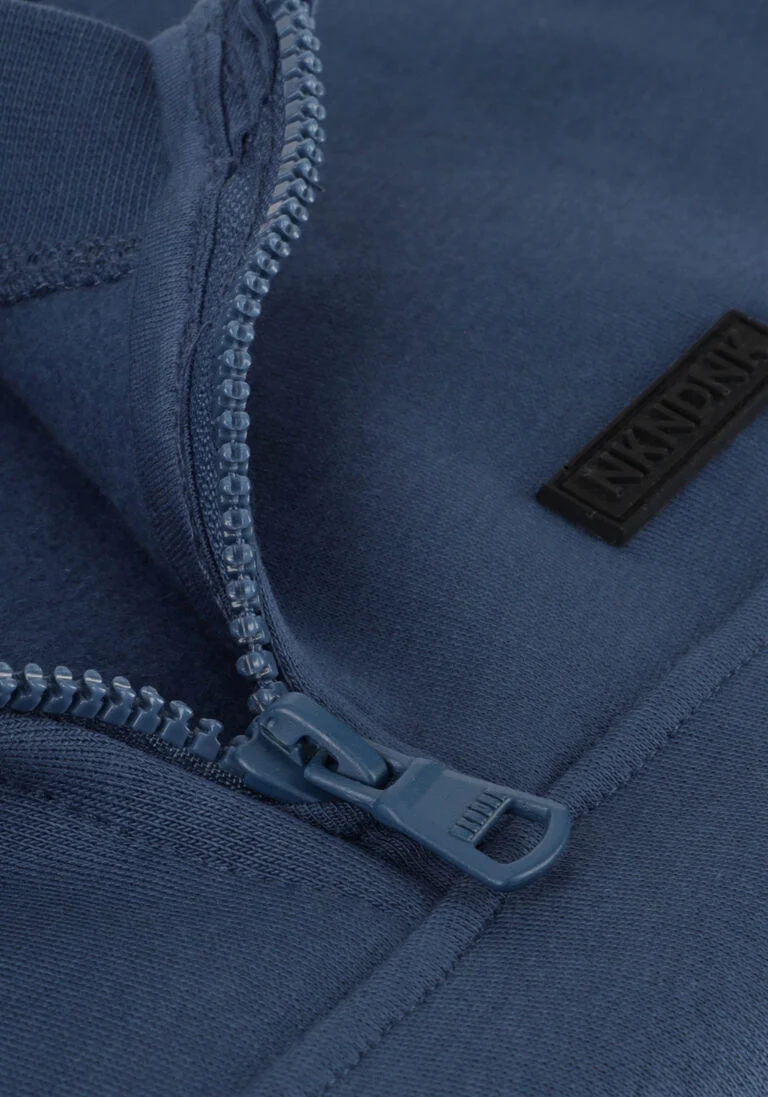 NIK & NIK blauwe nik & nik sweater zipper sweatshirt