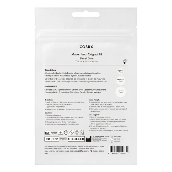 Cosrx Patchs anti-imperfections Master Patch Original - 24 patchs