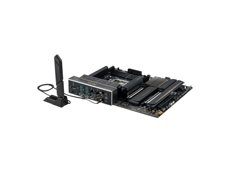 ASUS ProArt X870E-CREATOR WIFI - Bundkort - ATX - Socket AM5 - AMD X870E Chipset - USB4, USB-C 3.2 Gen 2x2, USB 3.2 Gen 2, USB 3.2 Gen 1 - Wi-Fi 7, 2.5 Gigabit LAN, 10 Gigabit LAN, Bluetooth - onboard grafik (CPU påkrævet) - HD Audio (8-kanaler)