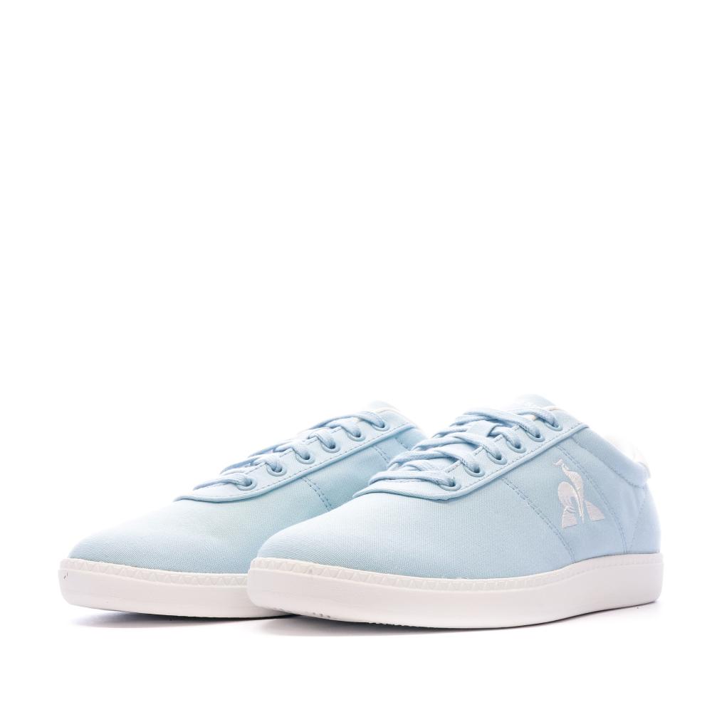 Le Coq Sportif Baskets Bleues Femme Le Coq Sportif Court One
