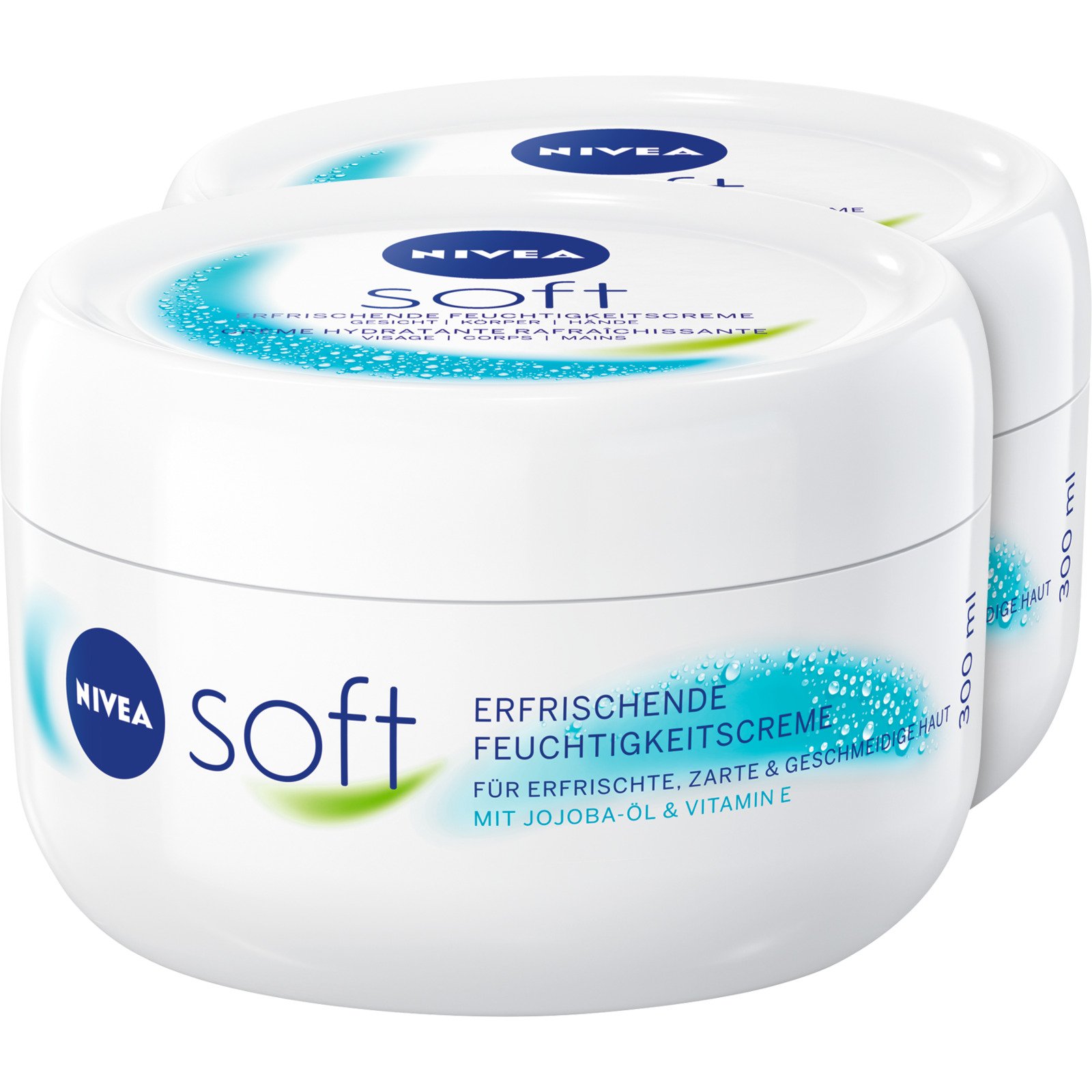 Nivea Soft Feuchtigkeitscreme 2 x 300 ml