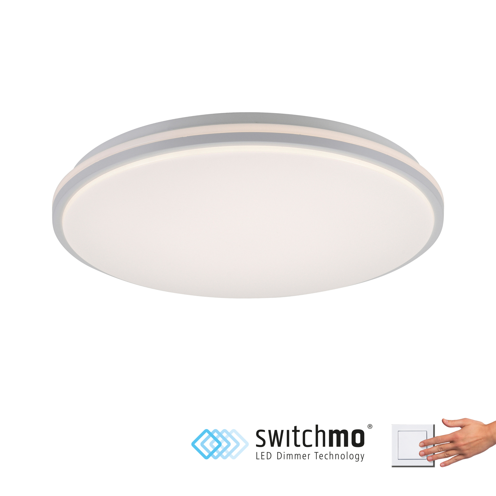 LED-Deckenleuchte - weiß - 3-Stufen-Dimmer