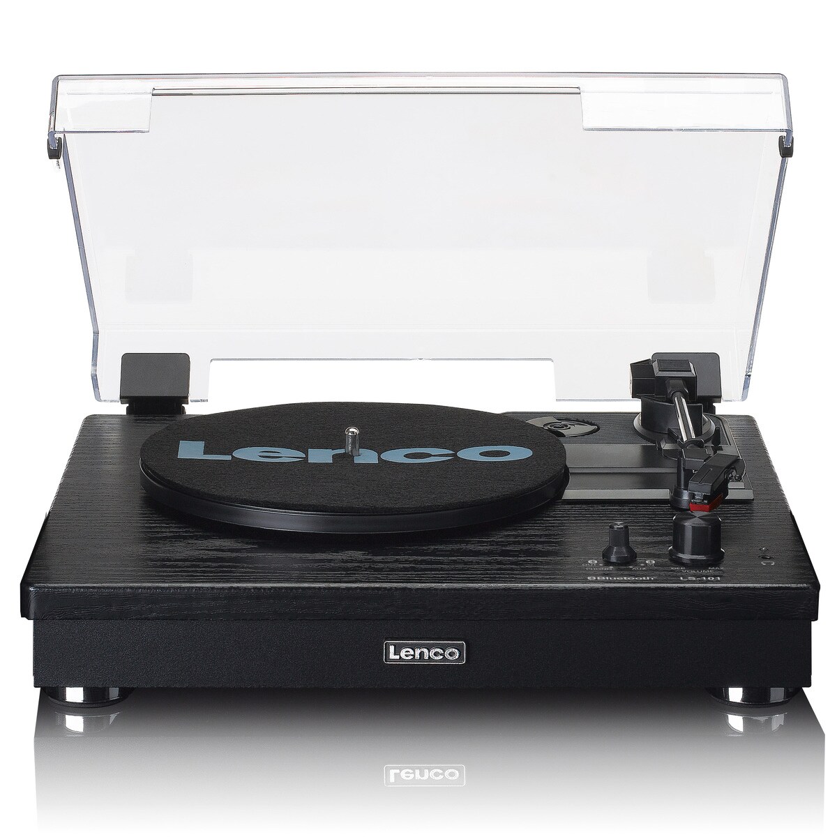 LENCO LS-101BK Plattenspieler BT separate LS, schwarz