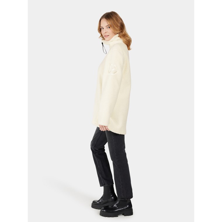 Didriksons Marina Wns Half Zip White Foam